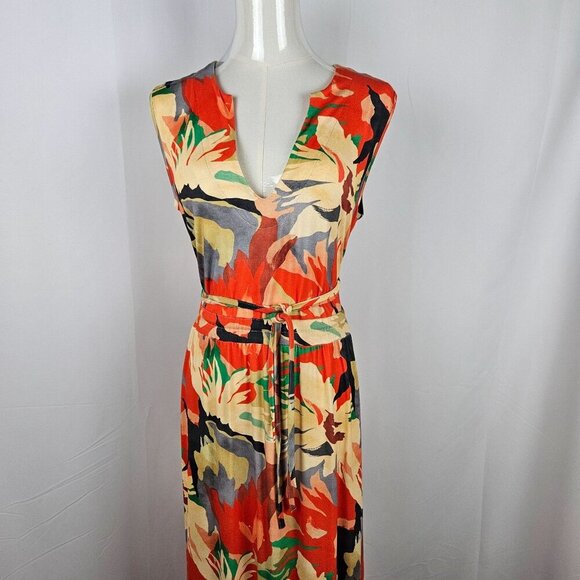Cap Juluca Aldo Martins Maxi Dress Small Multicolor Sleeveless Tropical - Picture 6 of 12
